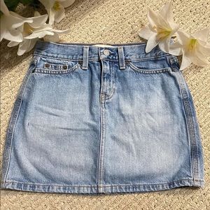 Vintage y2k jean mini skirt